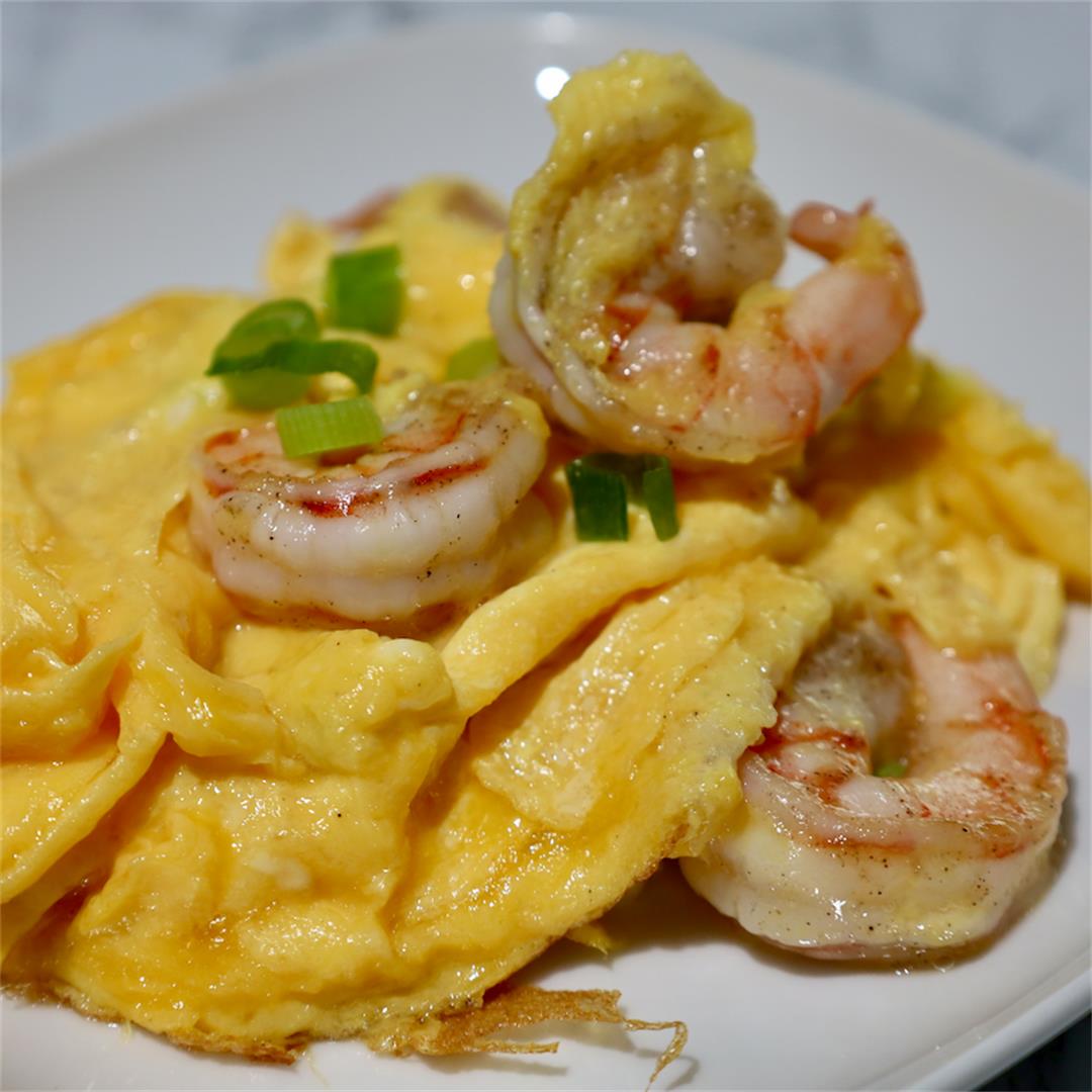 Cantonese Style Shrimp and Eggs Stir Fry