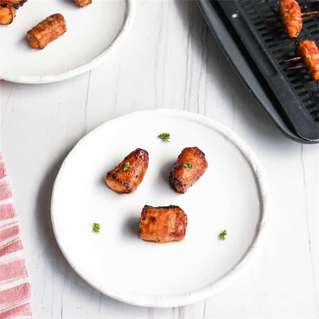 Game-Changing Air Fryer Bacon Wrapped Salmon Bites