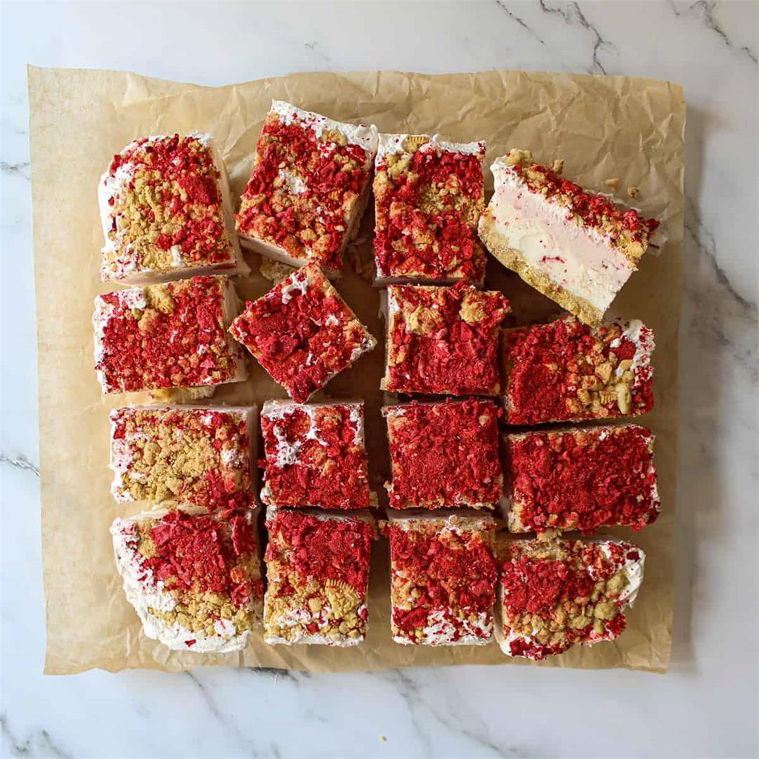 Strawberry Crunch Icebox Cake