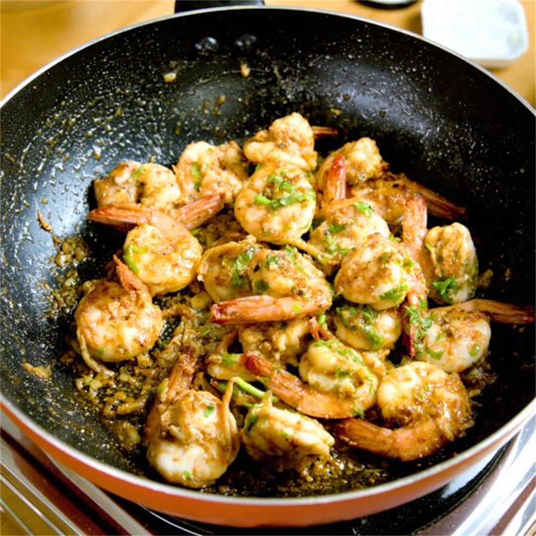 Sauteed Cajun shrimp