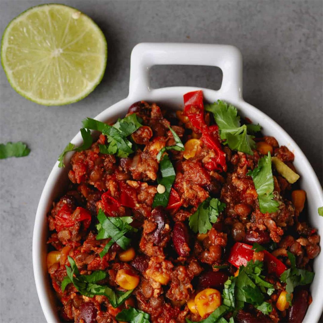 Easy Vegan Chili con Carne (sin Carne)