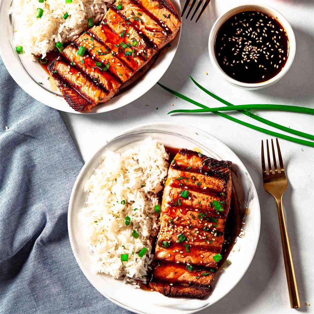 Teriyaki Salmon (with Best Sauce)