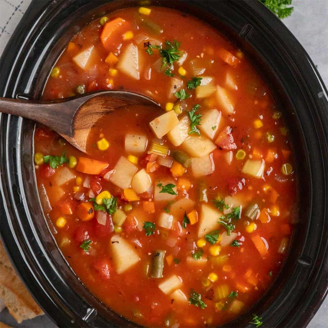 Crock Pot Vegetable Soup