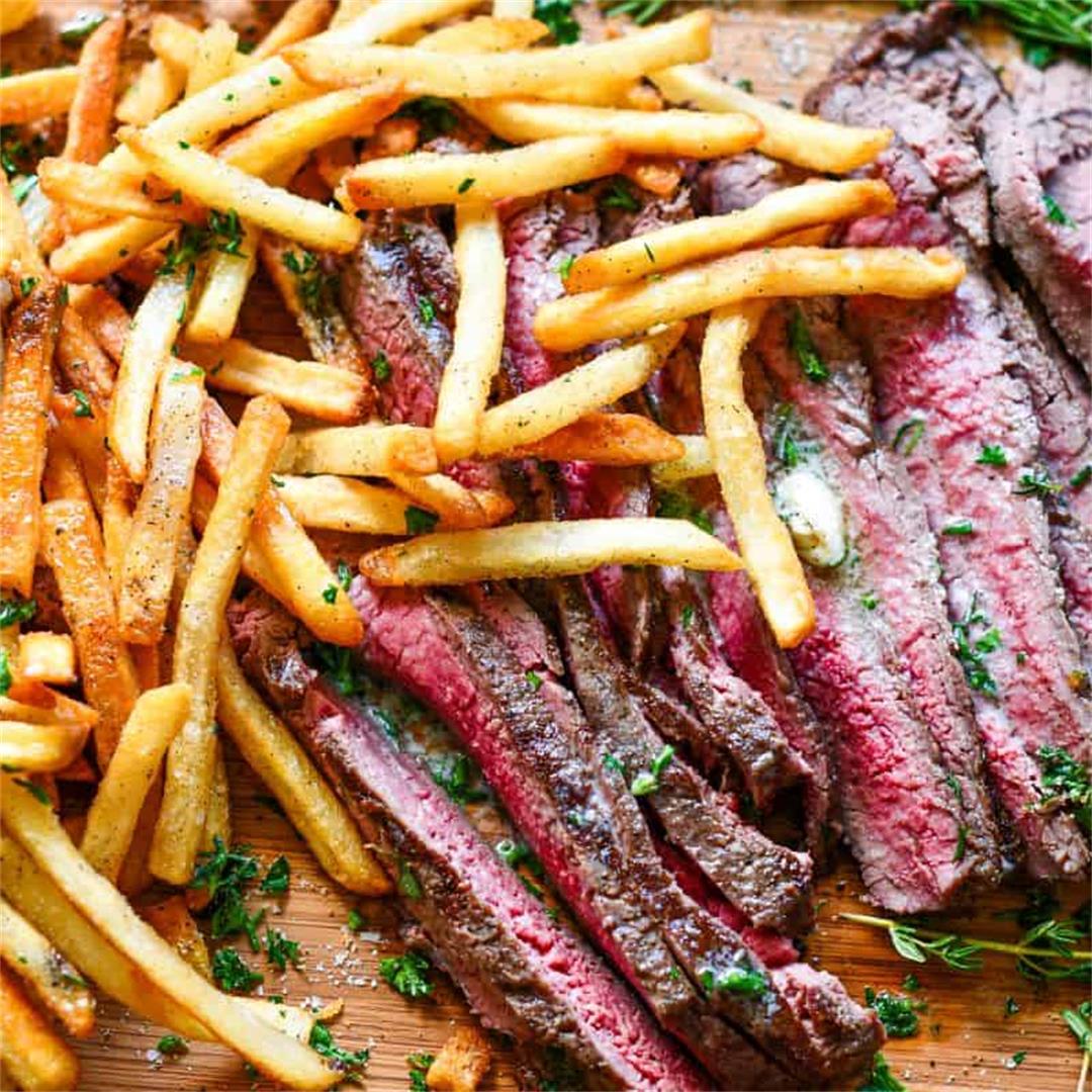 Easy Deer Steak Frites (Steak and Fries) Recipe