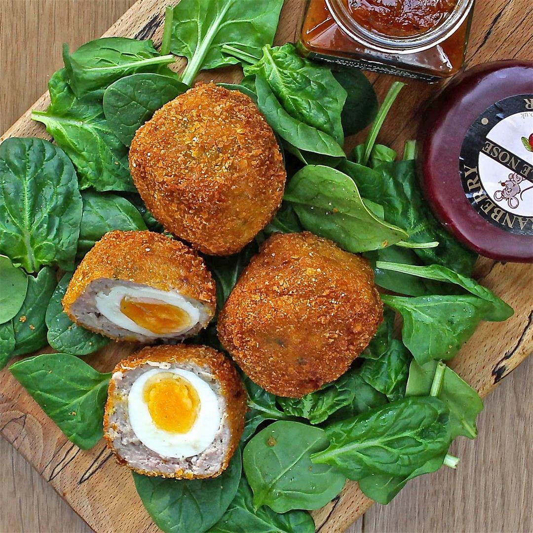 Homemade Scotch Eggs (Hen or Goose Egg) - Gluten Free