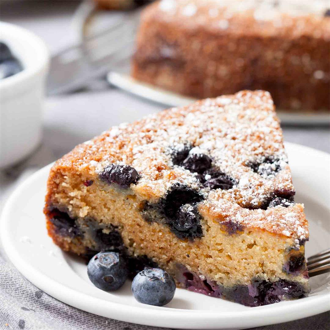 Blueberry Sour Cream Cake