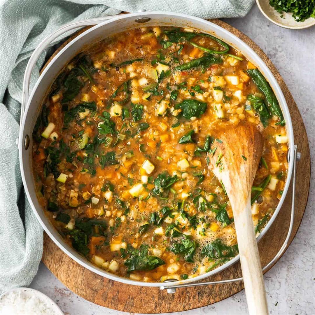 Mediterranean Red Lentil Soup