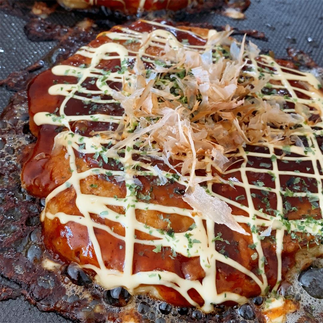 Okonomiyaki (Japanese pancake）