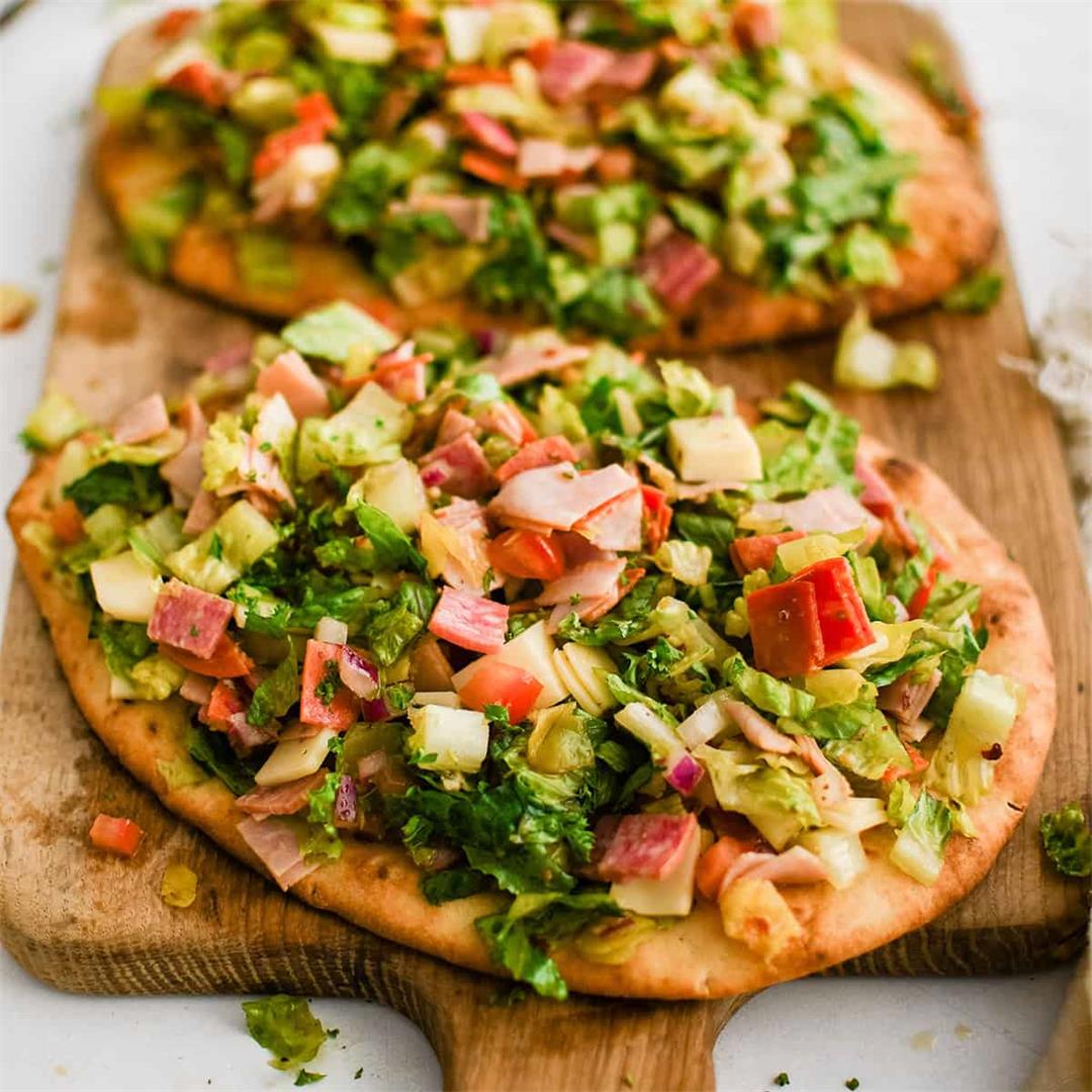 Chopped Italian Naan Pizzas