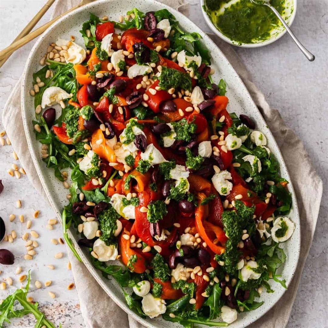 Roasted Red Pepper Salad