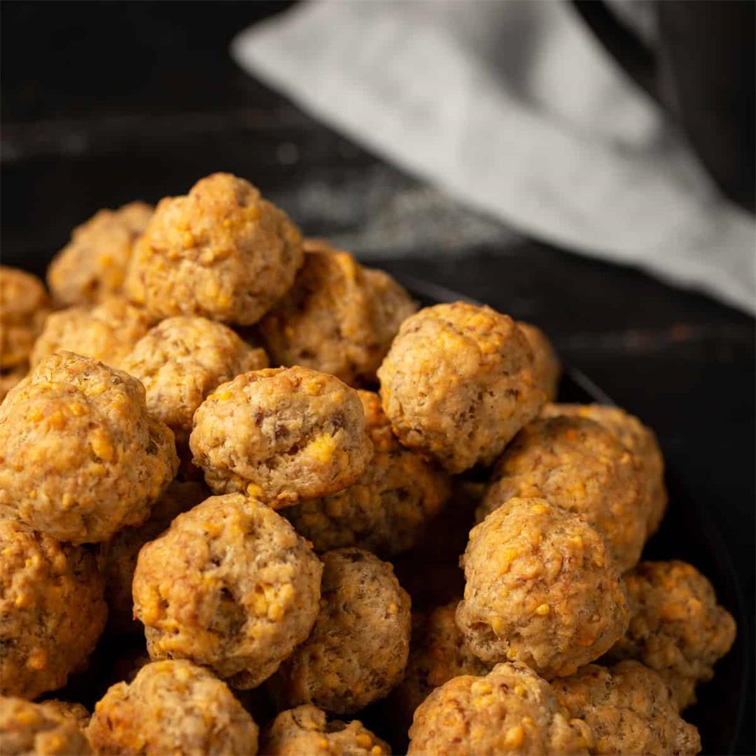 Sausage Balls Recipe Without Bisquick (Non Greasy)