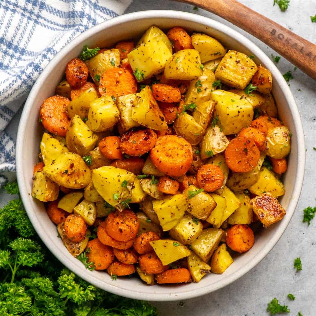 Roasted Potatoes and Carrots