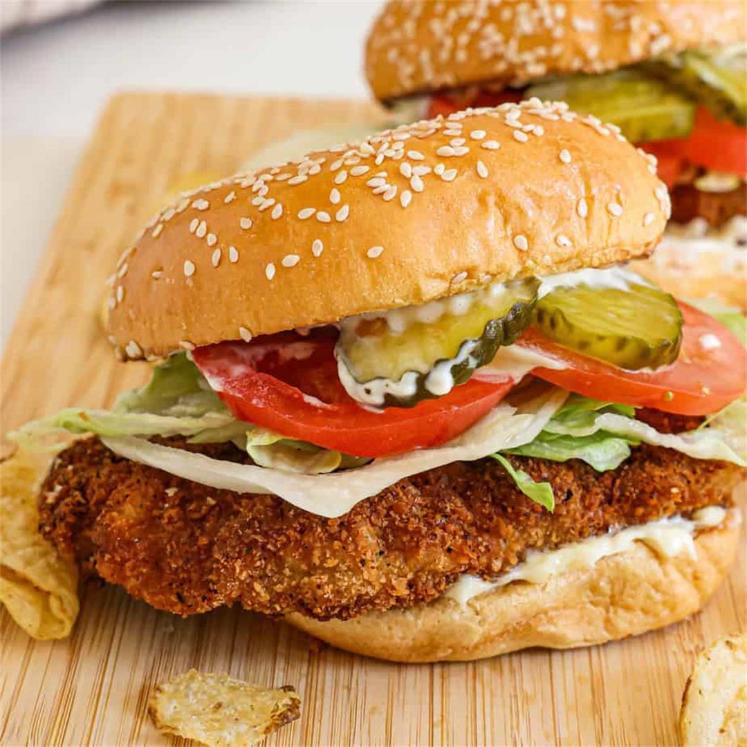 Fried Pork Tenderloin Sandwich