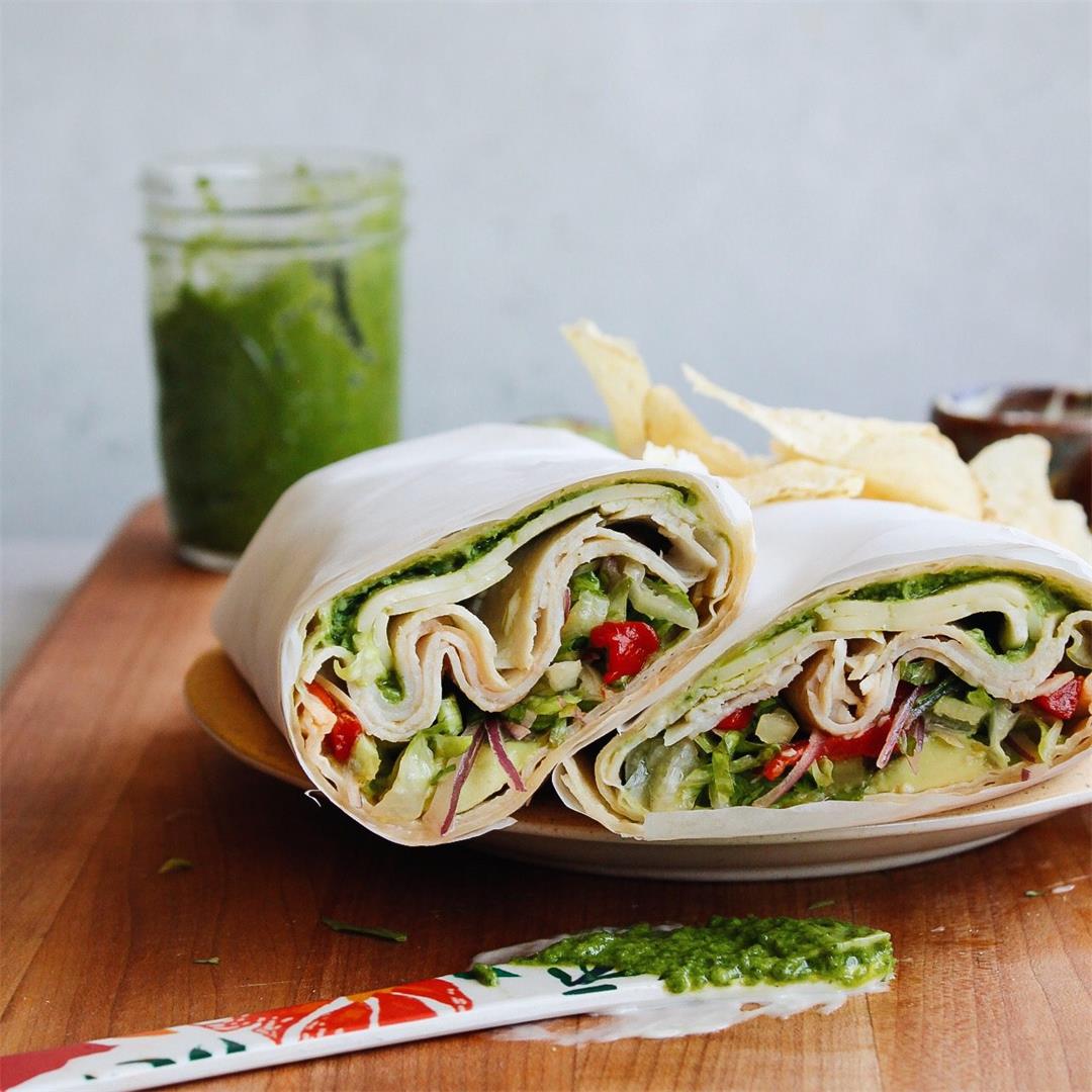 Turkey Pesto Wraps