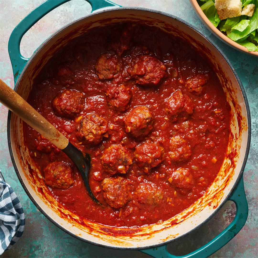 Meatballs in Marinara Sauce