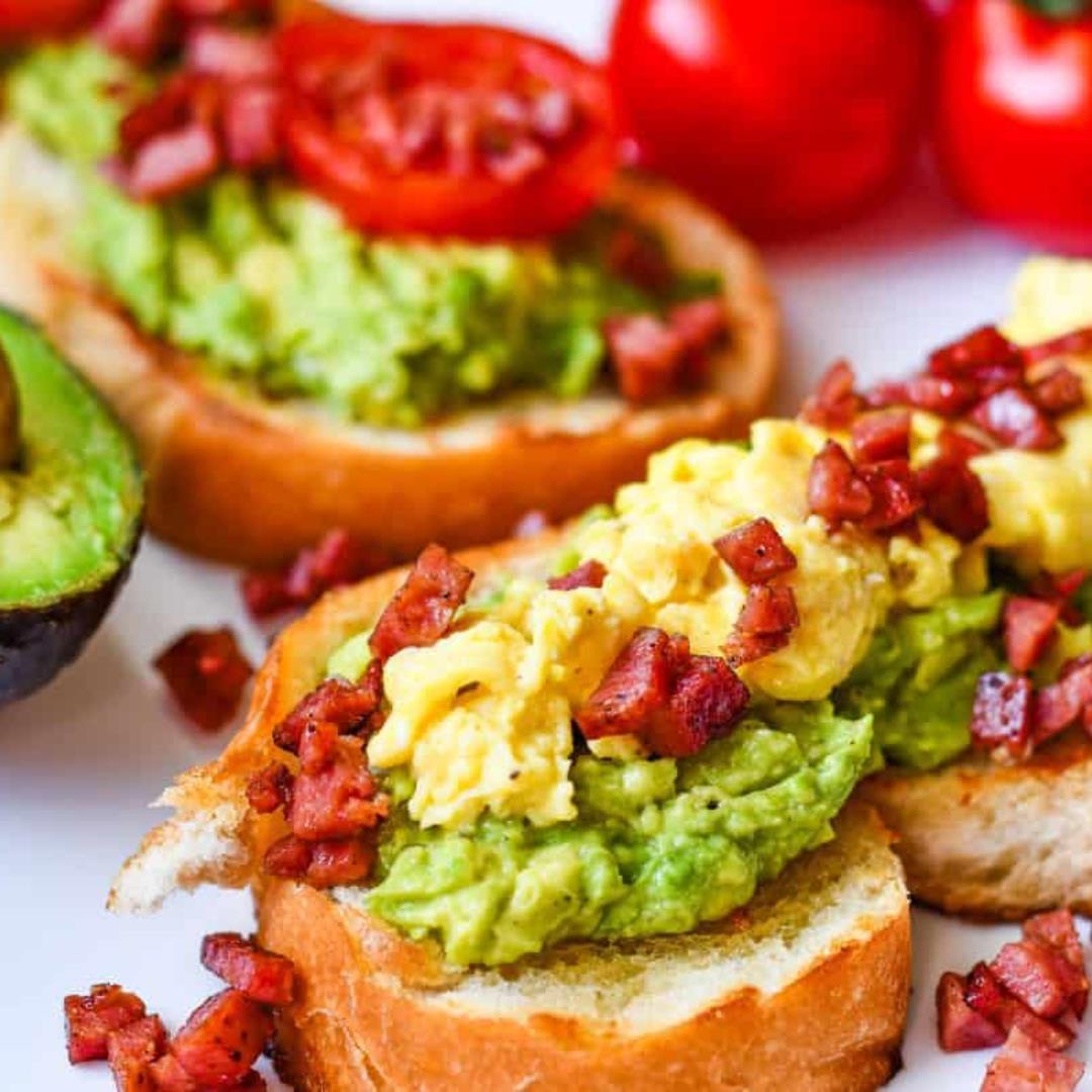 Avocado Toast with Egg and Deer Bacon Recipe