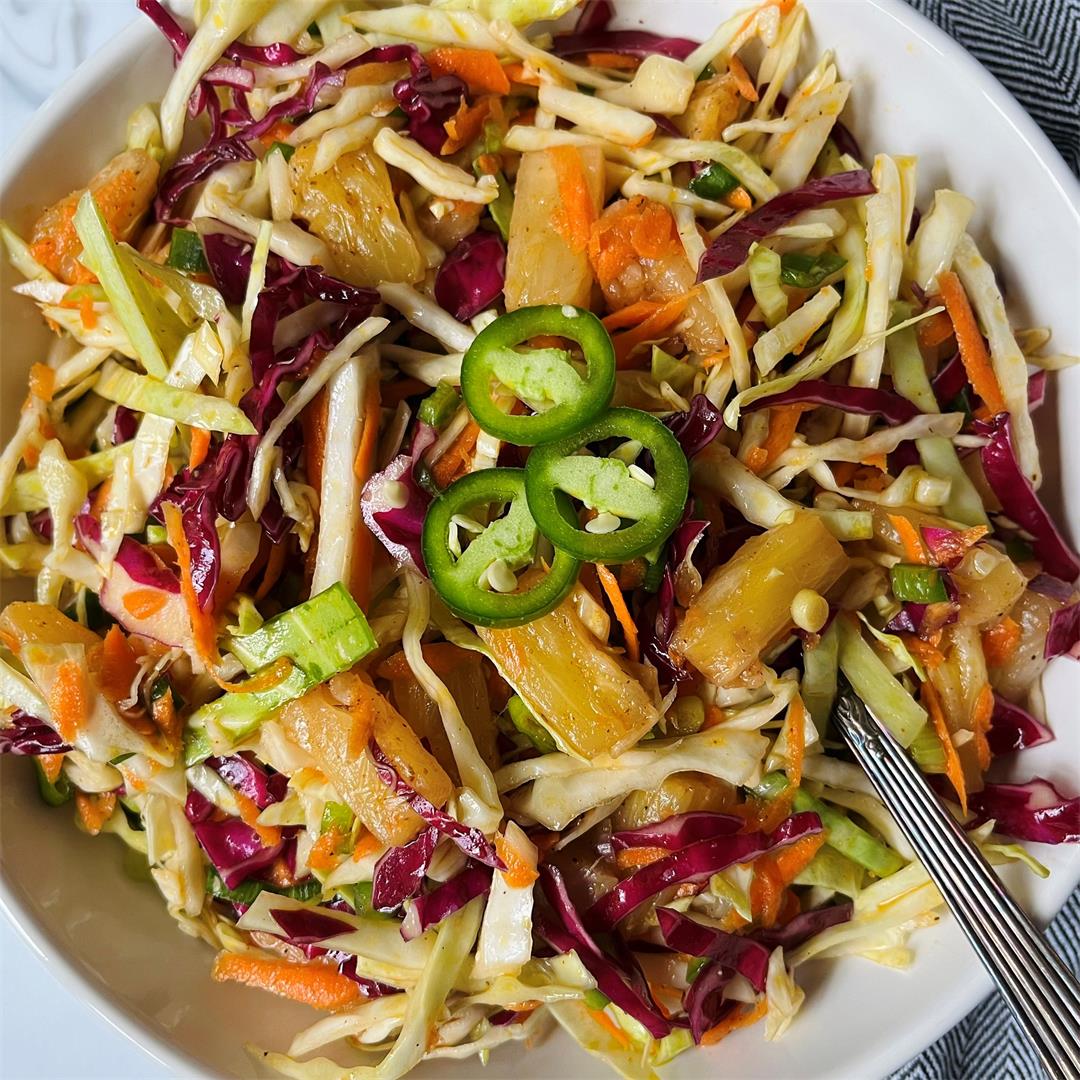 Jalapeño and Pineapple Slaw