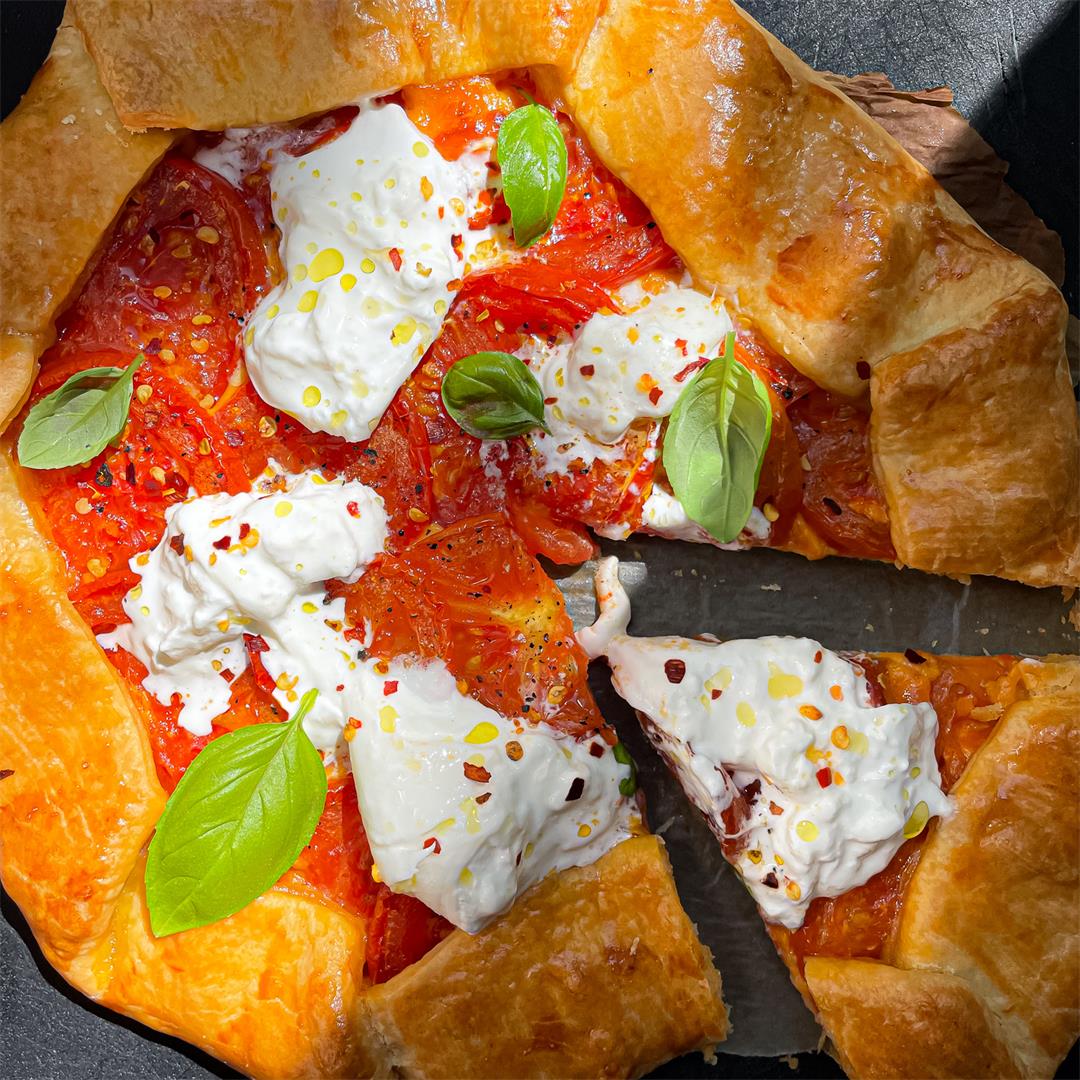 Three Cheese Tomato Galette