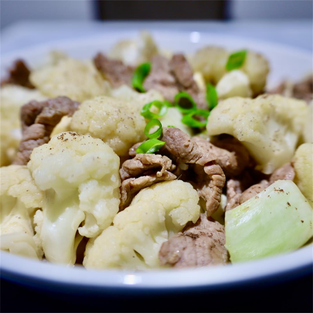 Beef and Cauliflower Stir Fry Simple Recipe