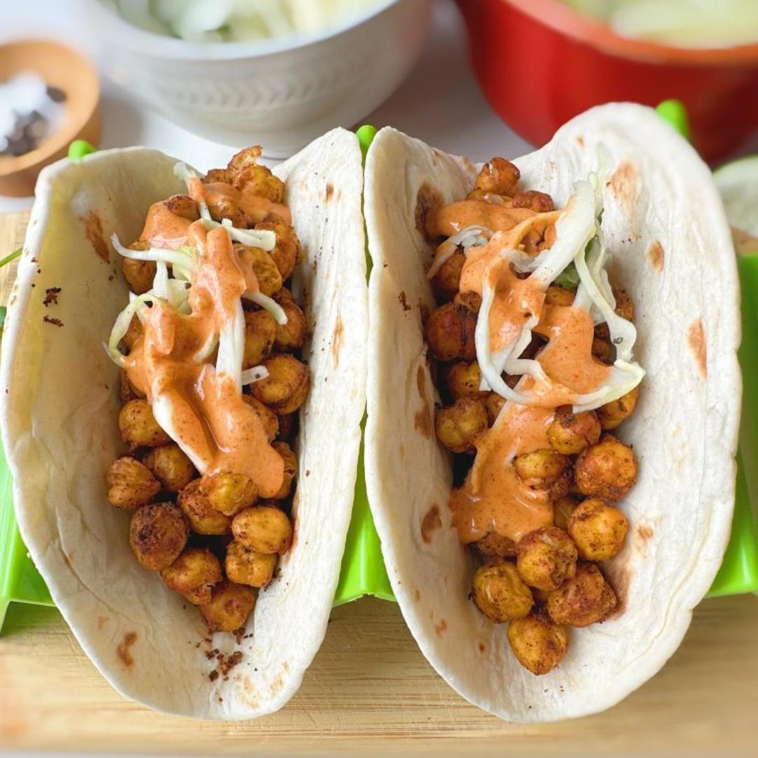 Crunchy Chickpea Tacos