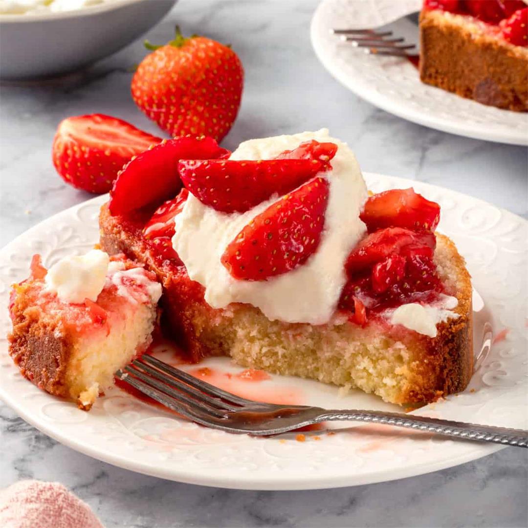 Strawberry Shortcake Made With Pound Cake