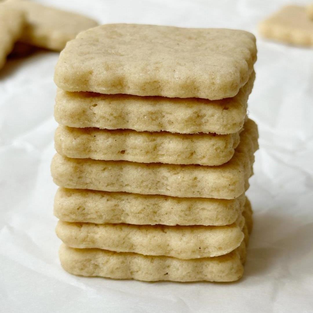 Easy Vegan Brown Sugar Shortbread Cookies