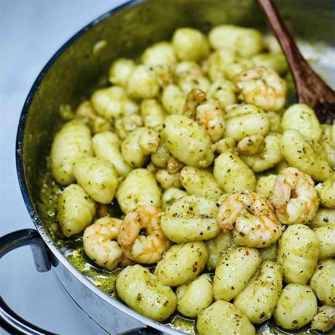 Pesto Shrimp Gnocchi - Join Your Life