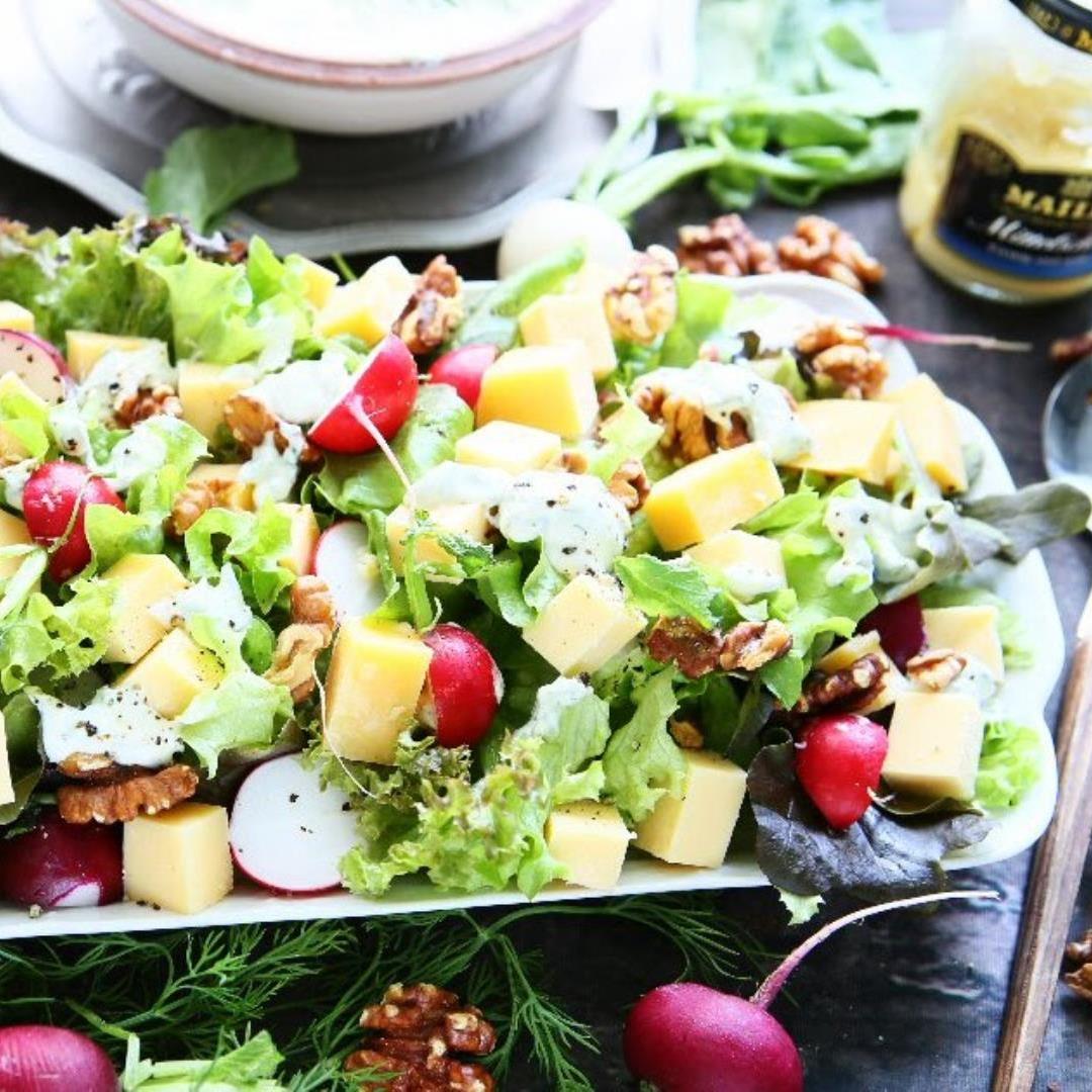 Old Amsterdam Salad with Radishes and Walnuts