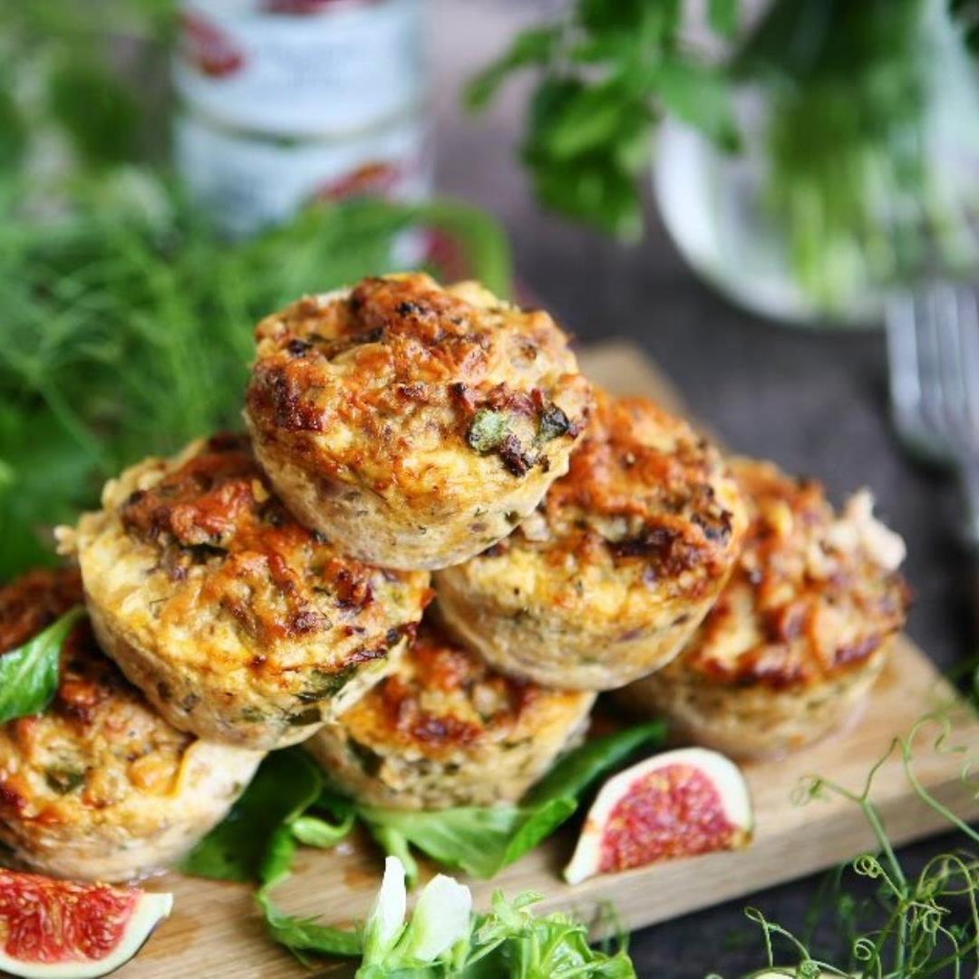 Keto Tuna Mushroom Muffins