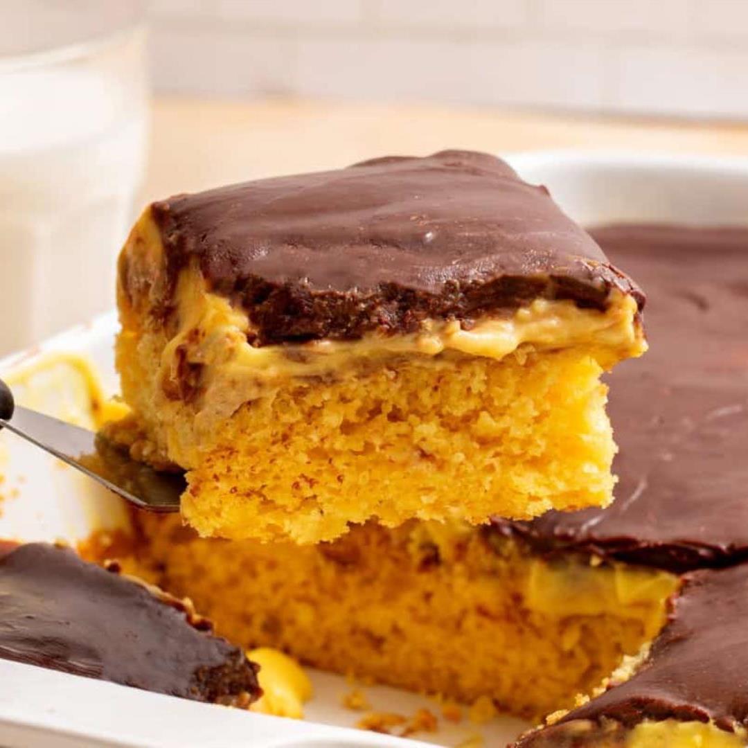 Boston Cream Poke Cake Recipe