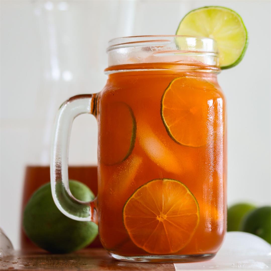 Thai Tea Lemonade (Thai Lime Iced Tea) – Milk and Pop