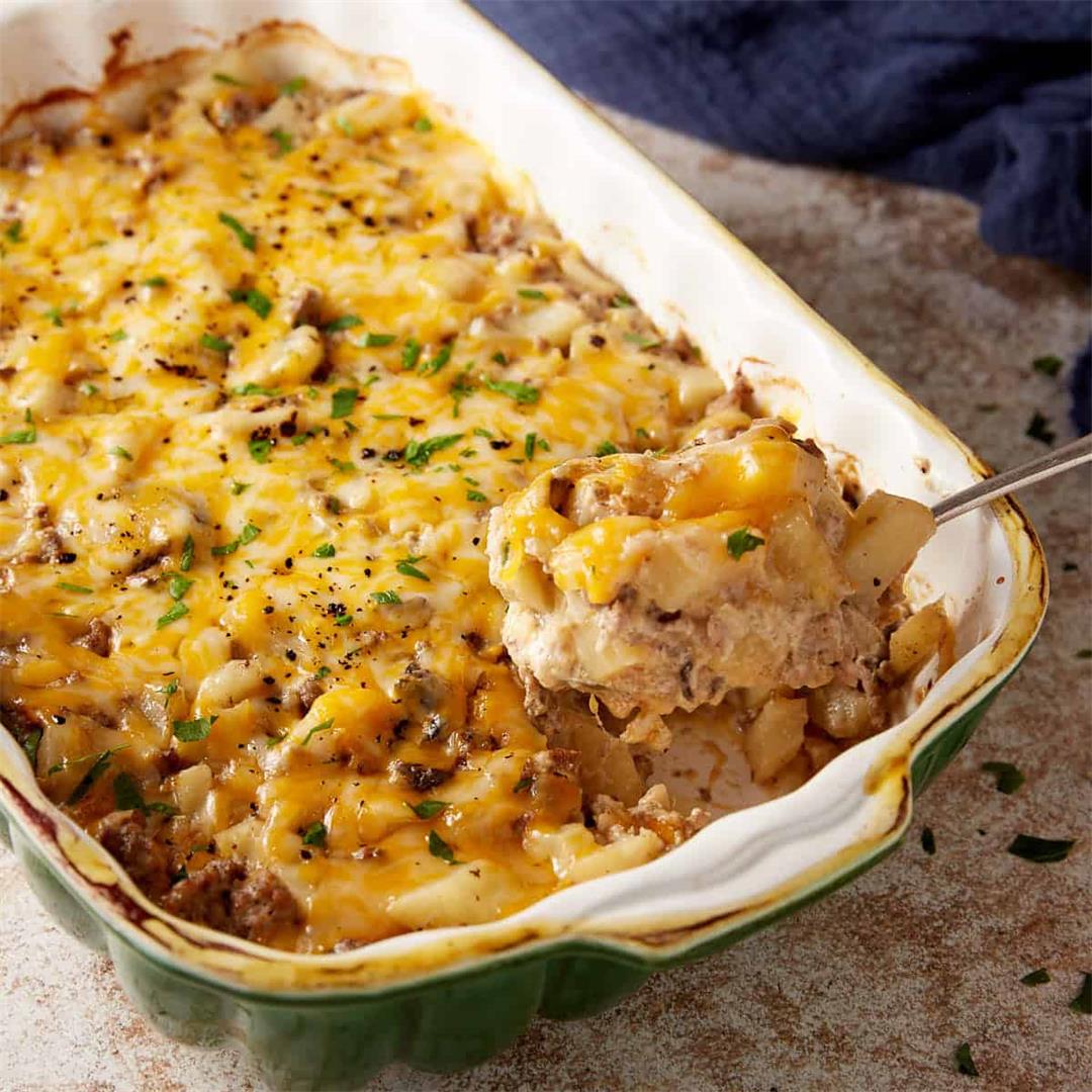 Hamburger Potato Casserole Without Canned Soup