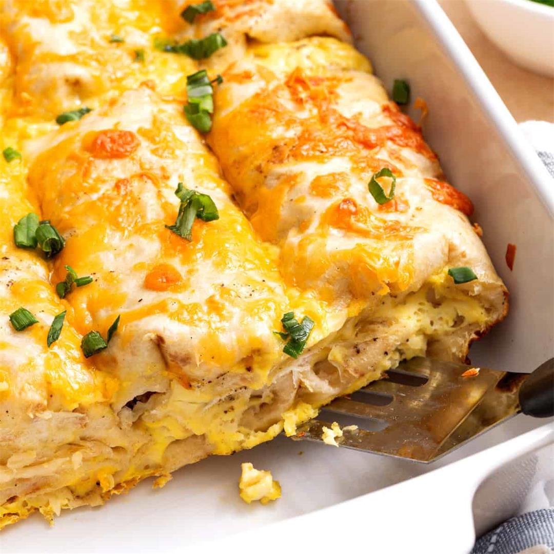 The Easiest Breakfast Burrito Casserole