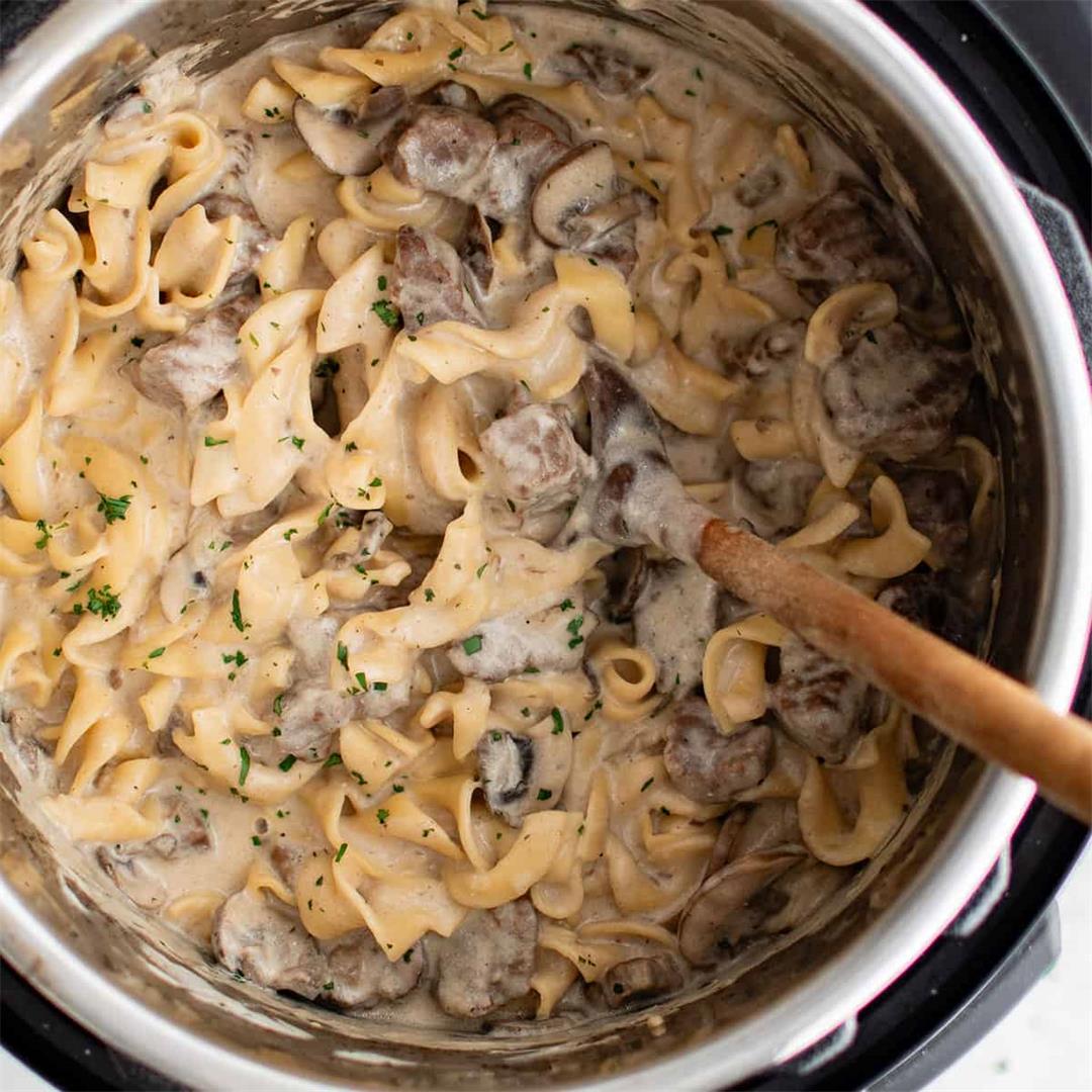 Instant Pot Beef Stroganoff