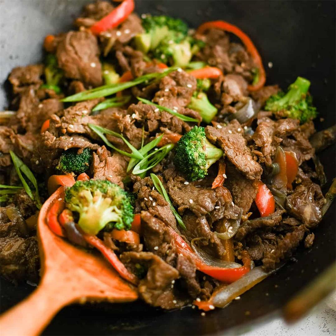 Sesame Garlic Beef Stir Fry