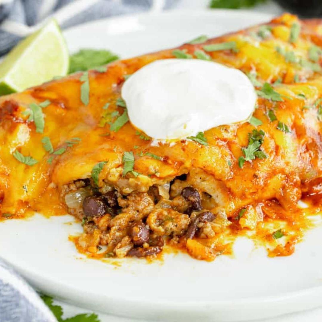 Ground Beef Enchiladas