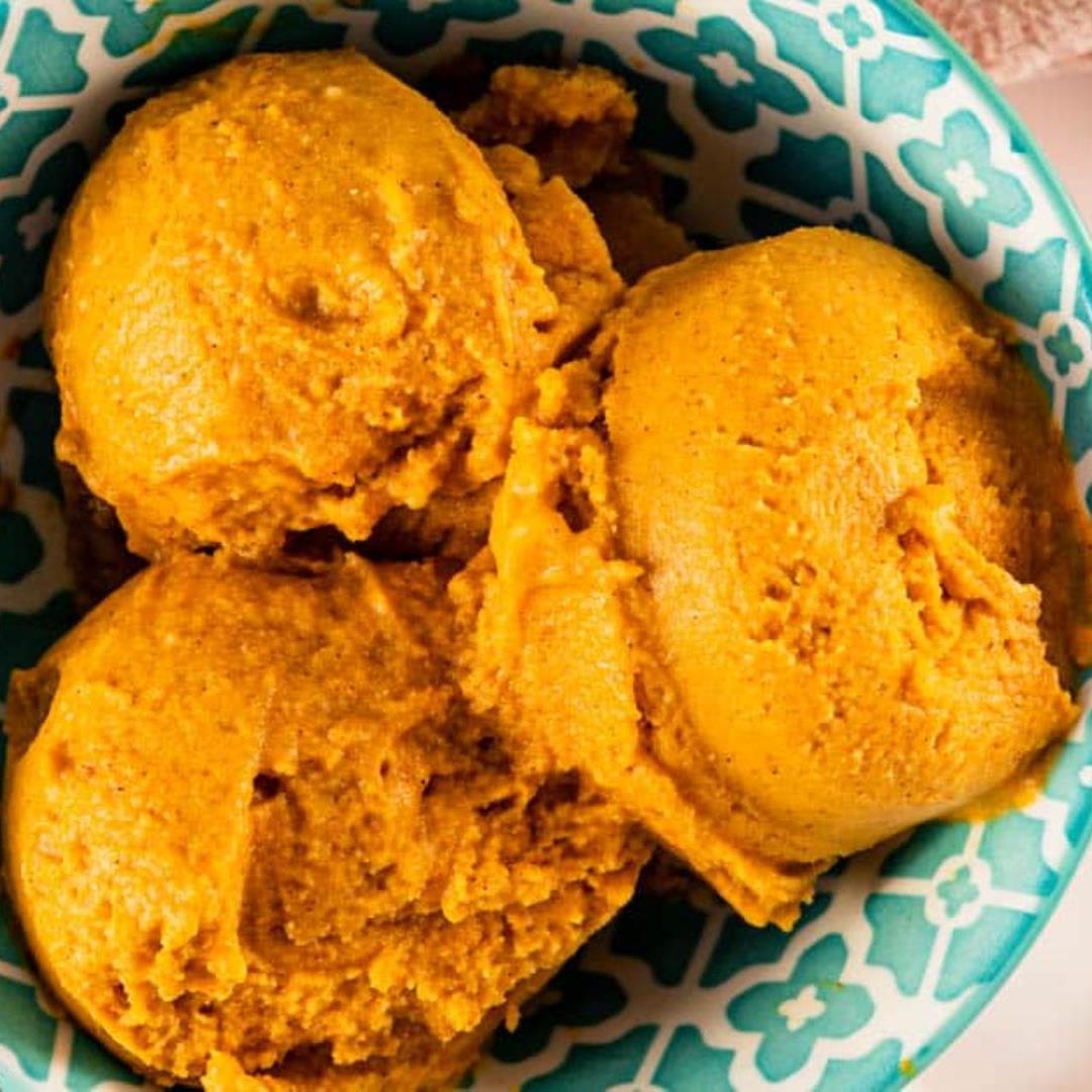 Vegan Pumpkin Pie Ice Cream Dairy-Free