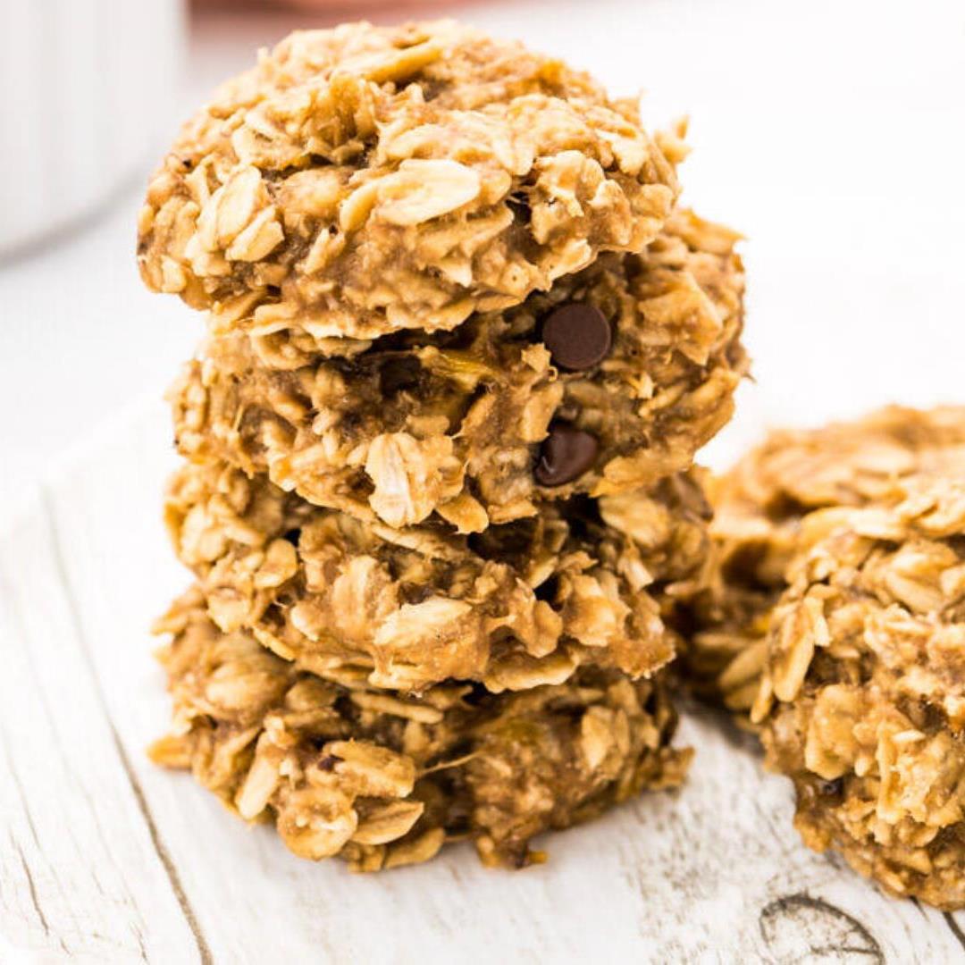 3-Ingredient Banana Oatmeal Breakfast Cookies