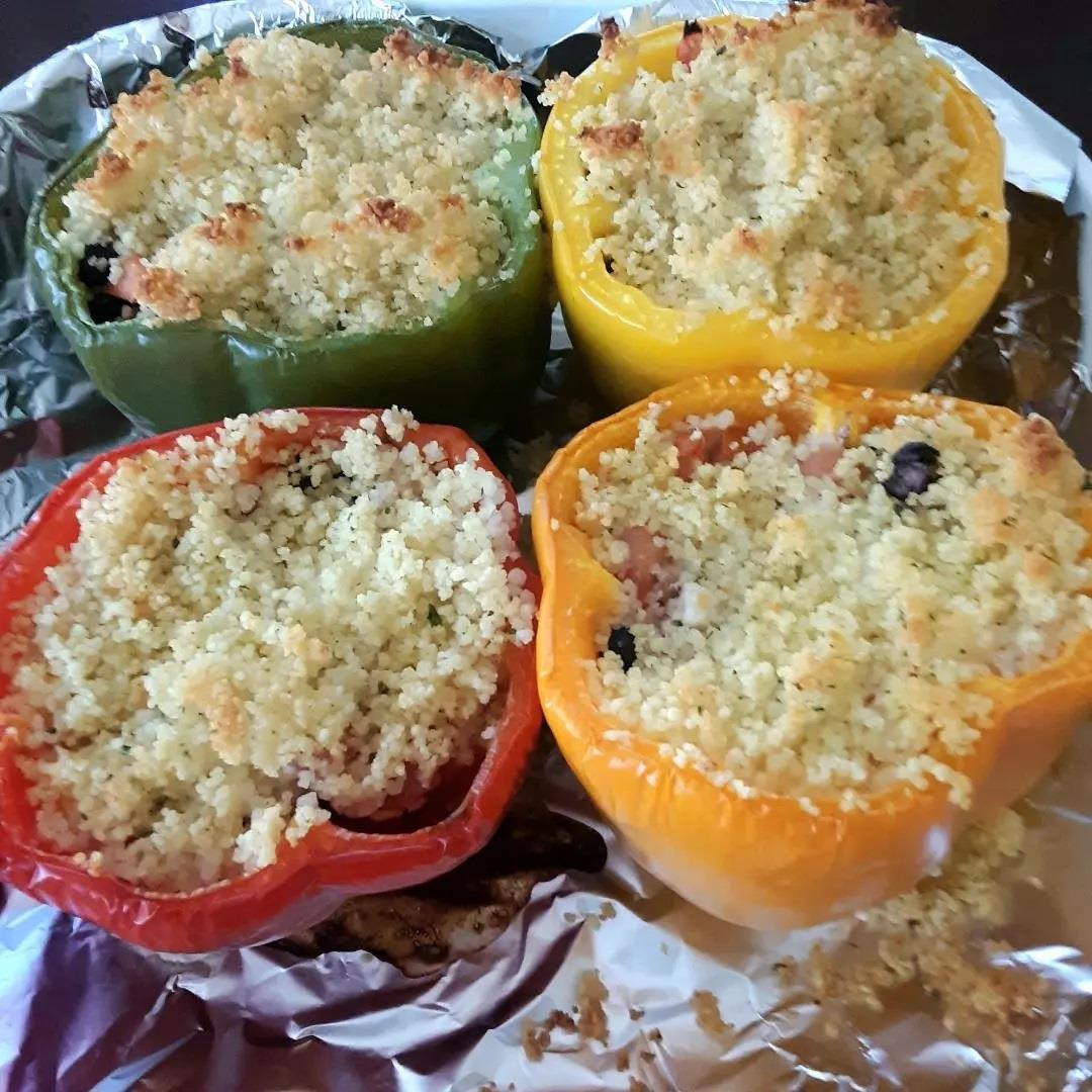 Mediterranean Stuffed Peppers Without Rice