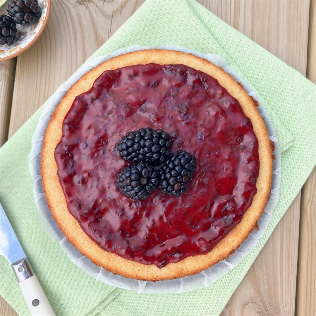 Lime and Blackberry Swedish Mud Cake (with Blackberry Icing)