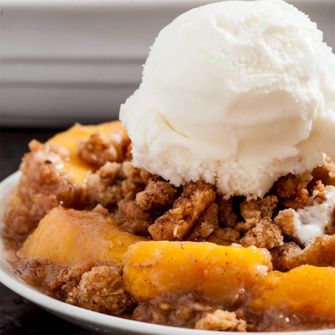 The Best Peach Crisp