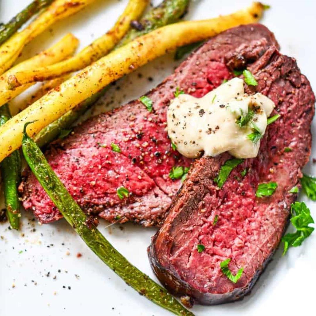 Grilled Venison Steak with Béarnaise Sauce Recipe