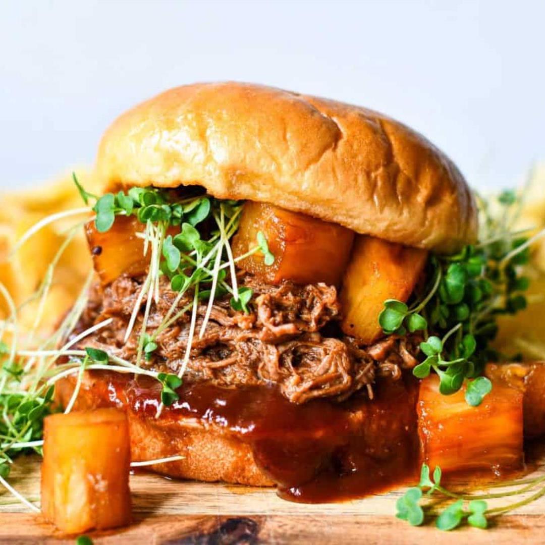 Pineapple Pulled Goose Sandwich