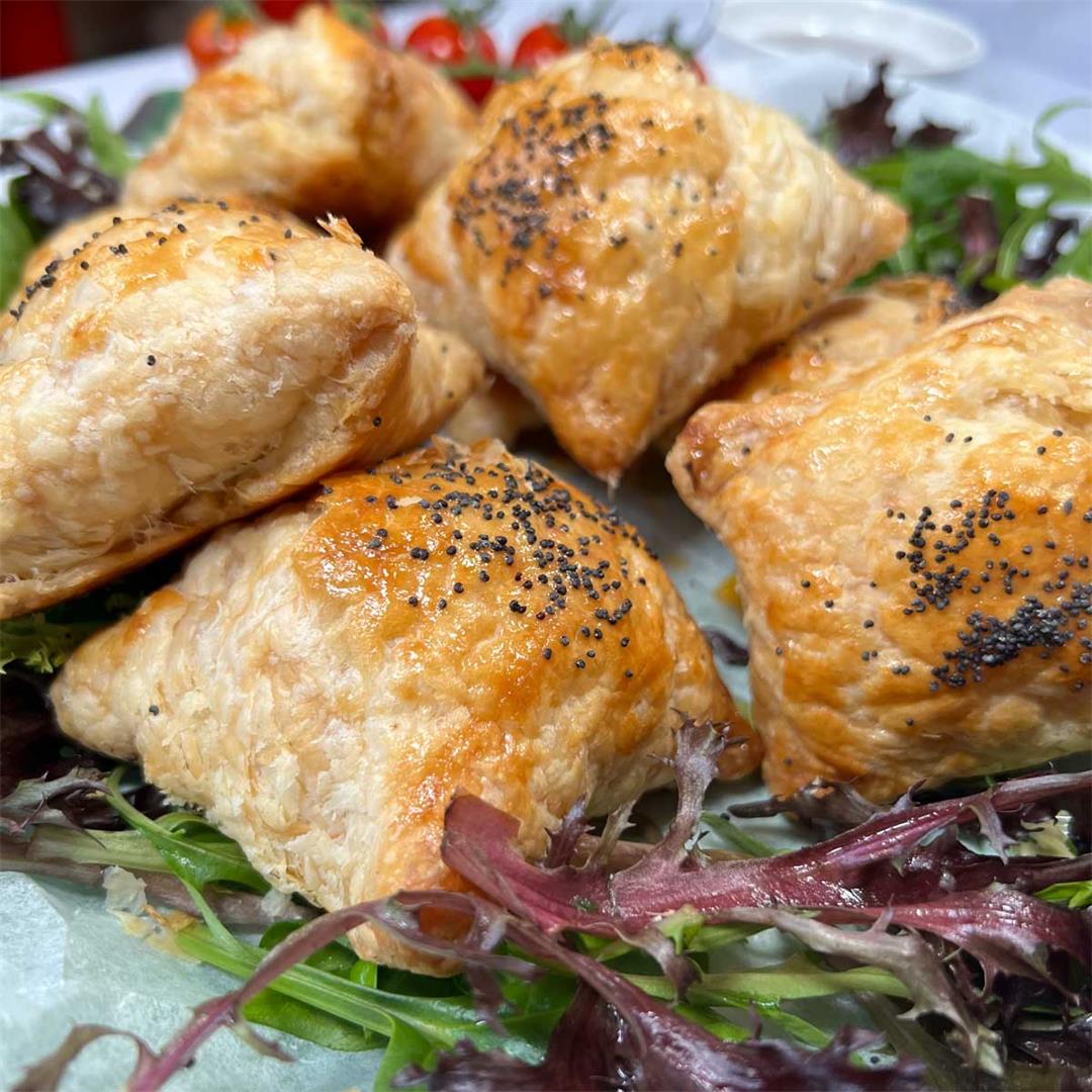 Chicken and Vegetable Pastry Puffs