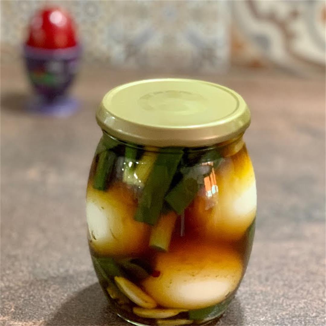 Pickled Eggs with Jalapenos – Food and Cocktail