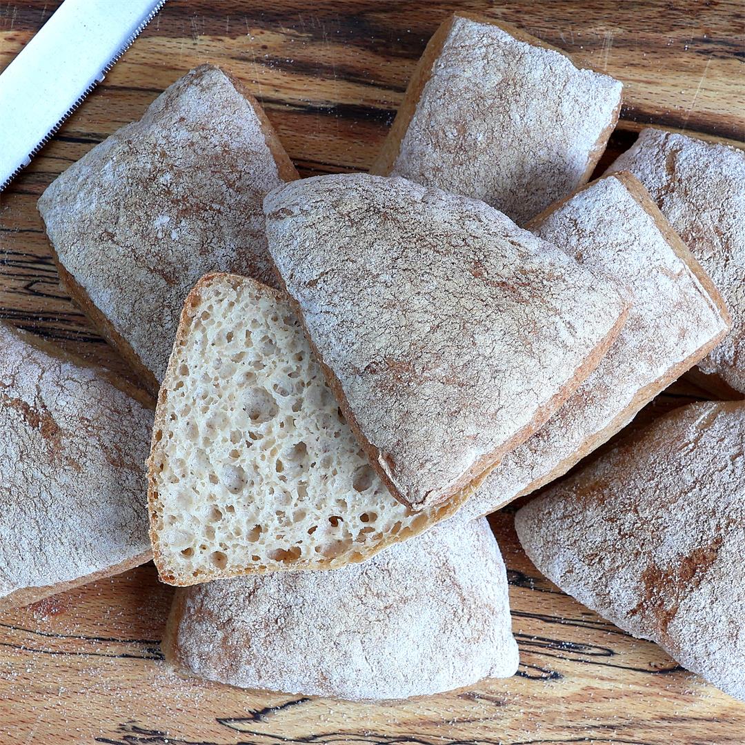 Incredible Gluten Free Ciabatta Rolls