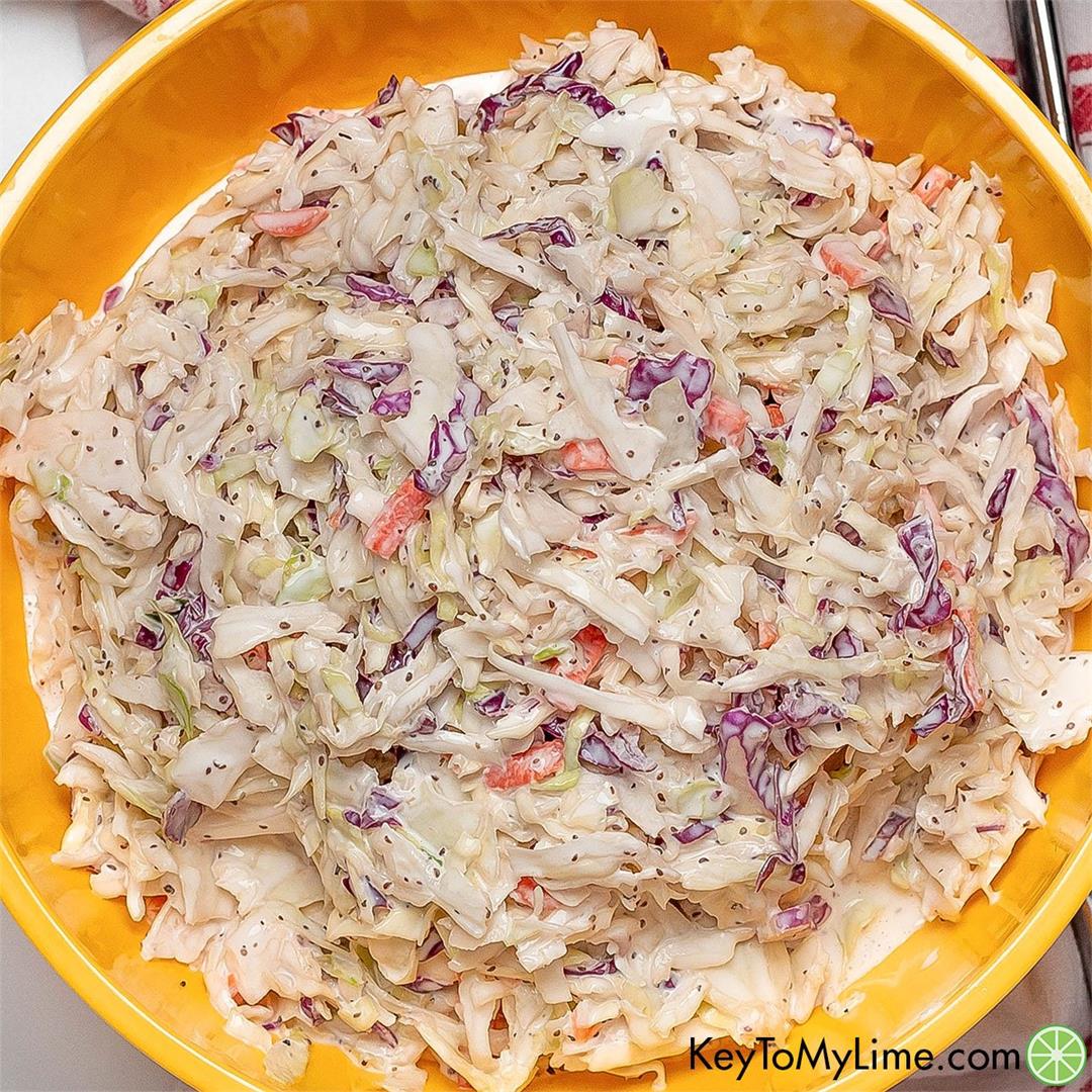 BEST Coleslaw for Pulled Pork {Easy Slaw Recipe VIDEO}