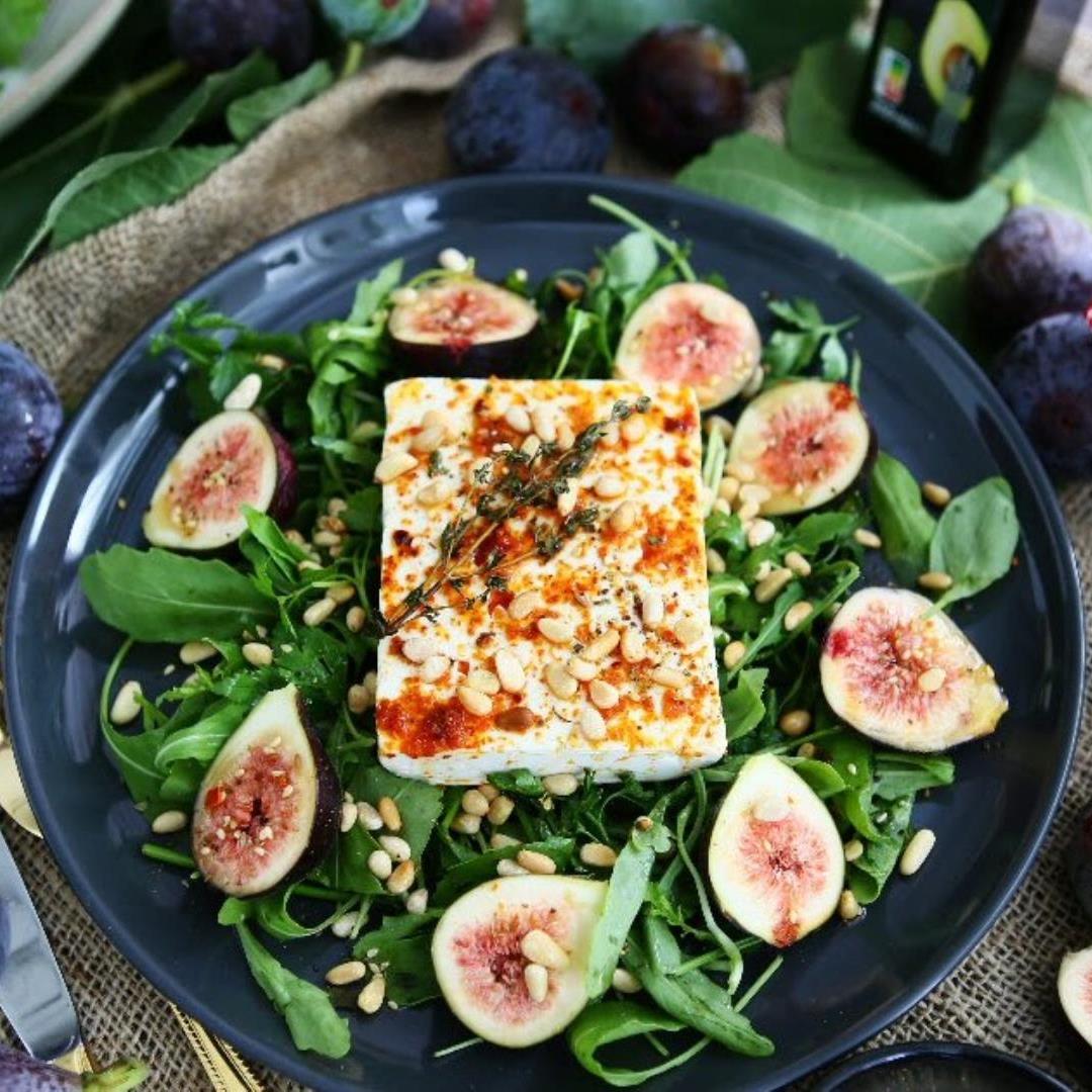 Baked Feta Salad with Figs