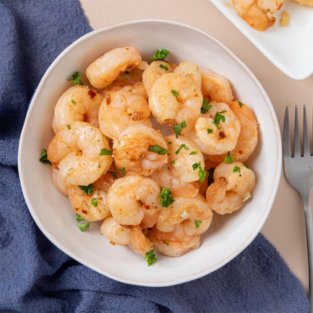 Easy Broiled Lemon Garlic Shrimp