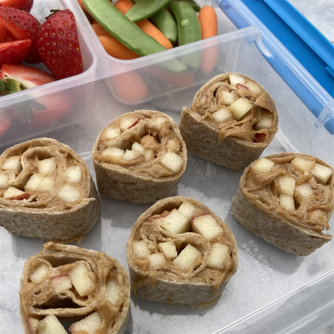 Peanut Butter, Honey, and Apple Wrap